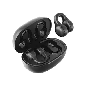 Wireless Clip-On Sports Earphones Bluetooth 5.4 Long Battery Life Wireless Earbuds with Hook, Bluetooth-compatible Charging Case for Running, Sports Earphones, Wireless Music Earphones, Gaming Headphones with Digital Display