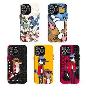 Y-RRegullarr Sh0w Phone Case Collection | M0rdeca1 & Rigbby Cartoon Cases,Having good protective properties,for iPhone 16 15 14 13 12 11 17Pro Max,for Samsung S25 S24 S23 S22 Ultra,Protective Cover,give her/him a gift for Christmas and Th