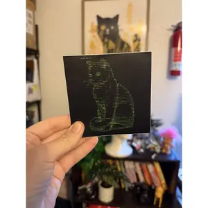 Cat.txt Sticker ASCII art, 4x4 inch vinyl sticker by Terminal Research