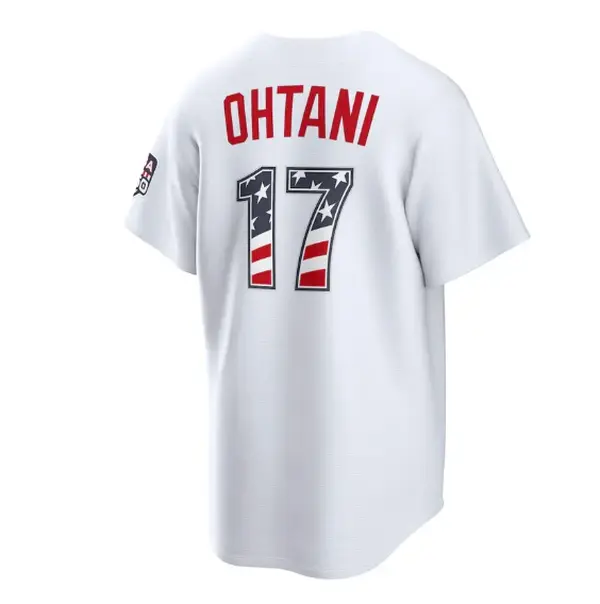 Unisex Baseball USA 250 Fourth of July Home Stadium Jersey - White Los Angeles 17 Ohtani