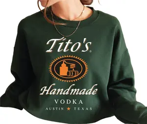 Tito's Handmade Vodka Shirt Tito Crewneck Shirt Austin Texas Label Sweater