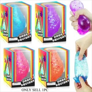 Water Drop Stress Relief Toy, Unisex Squeeze Toy, Relaxing Water Drop Maltose Candy, Perfect for Stress Relief, Model Xinghao, Kawaii Squishies