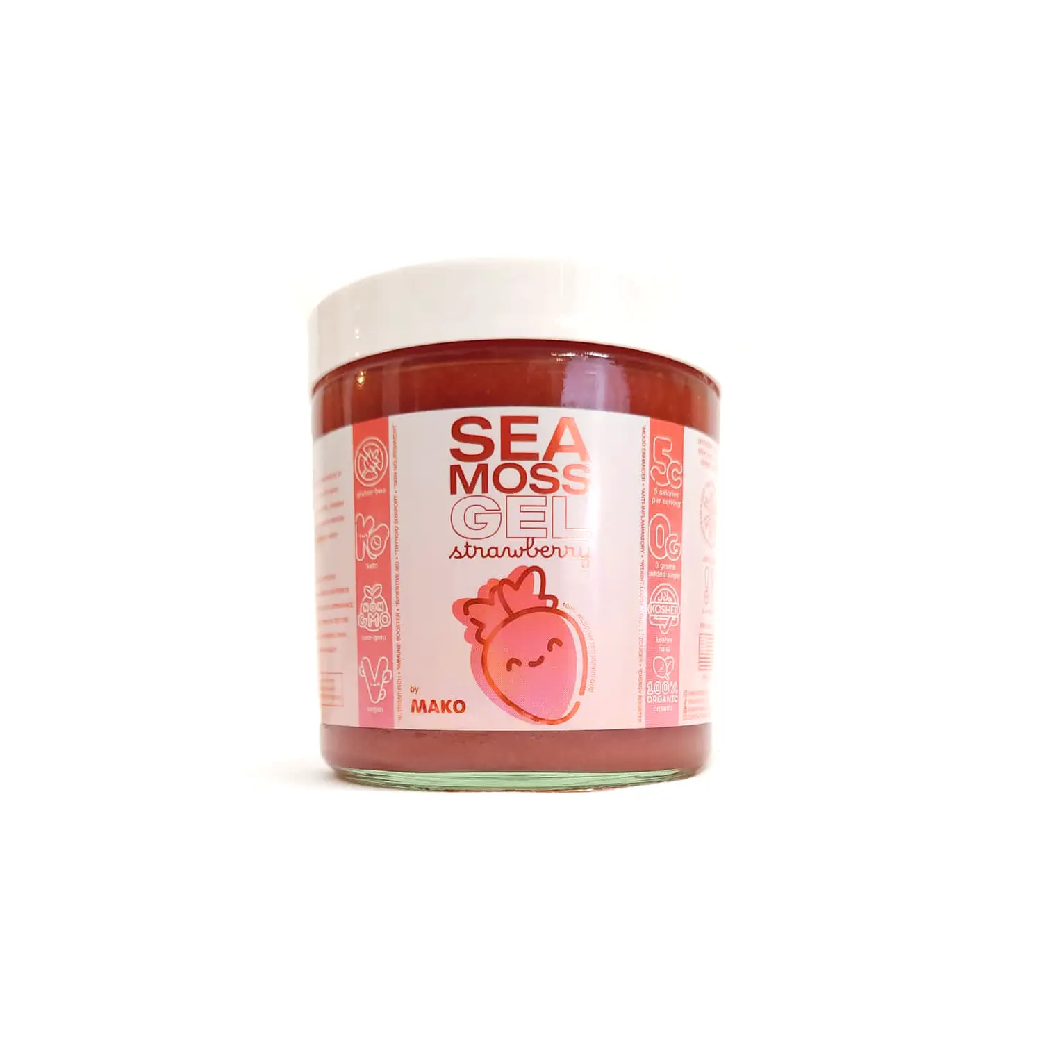 Strawberry Sea Moss Gel (16 Ounces)