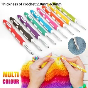 1pc Sewing & Knitting Supplies Ergonomic Crochet Hook Set Crochet Needles Knitting Needle Sewing Accessories, Ergonomic Knitting Hooks