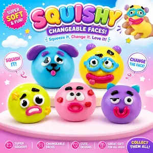 New Smushers Squishy, Moldable Dog Slow Rise Squishy, Super Soft Stress Relief Squeeze, Relaxing Sensory Fidget Relief Anxiety, Anti-Stress Gift, Cute Desk Decor