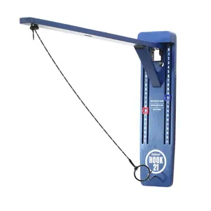 GoSports Hook21 Ring Swing Game - Indoor or Outdoor Ring Toss Game with Foldable Arm - Blue