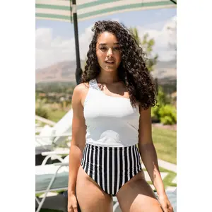 Bali Reversible Bottoms | Black/Black & White Stripe | Final Sale