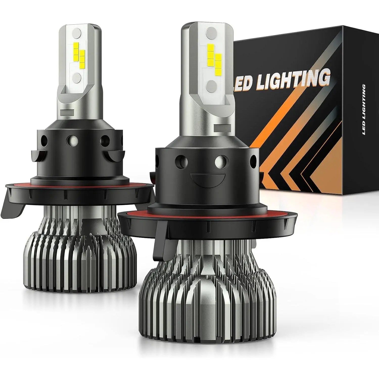 Nilight 9008/H13 LED Headlight Bulbs E20 Series 50W 10000LM 6000K IP67 | 2 BULBS, Beam Headlight, Bright Headlight Automotive