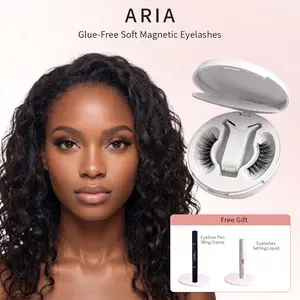 ARIA Soft Magnetic Lash Kit with Applicator No Glue or Eyeliner Needed Lightweight Natural Makeup Eyelashes Reusable & Easy to Maintain