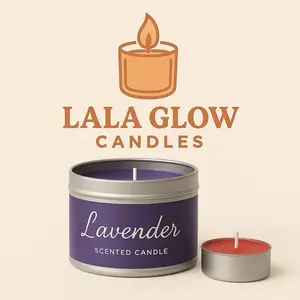 Tin 4oz candles  Cozy light home Decoration light; colors added upon requests