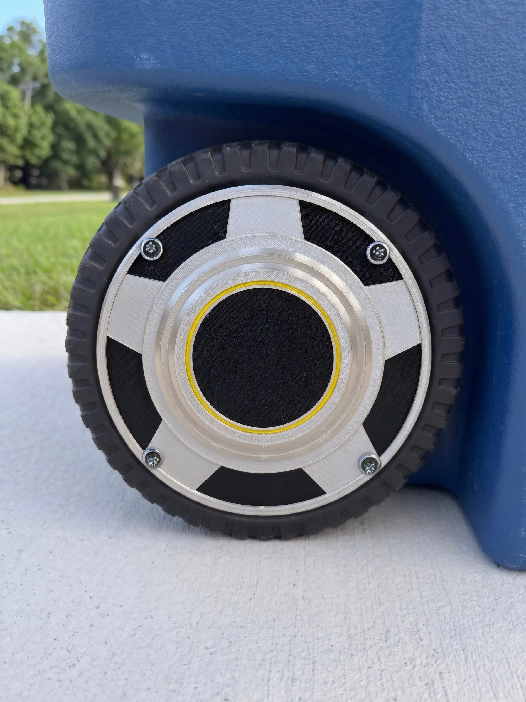 Trash Can Wheel Rims - Rally wheel style - Set of 2