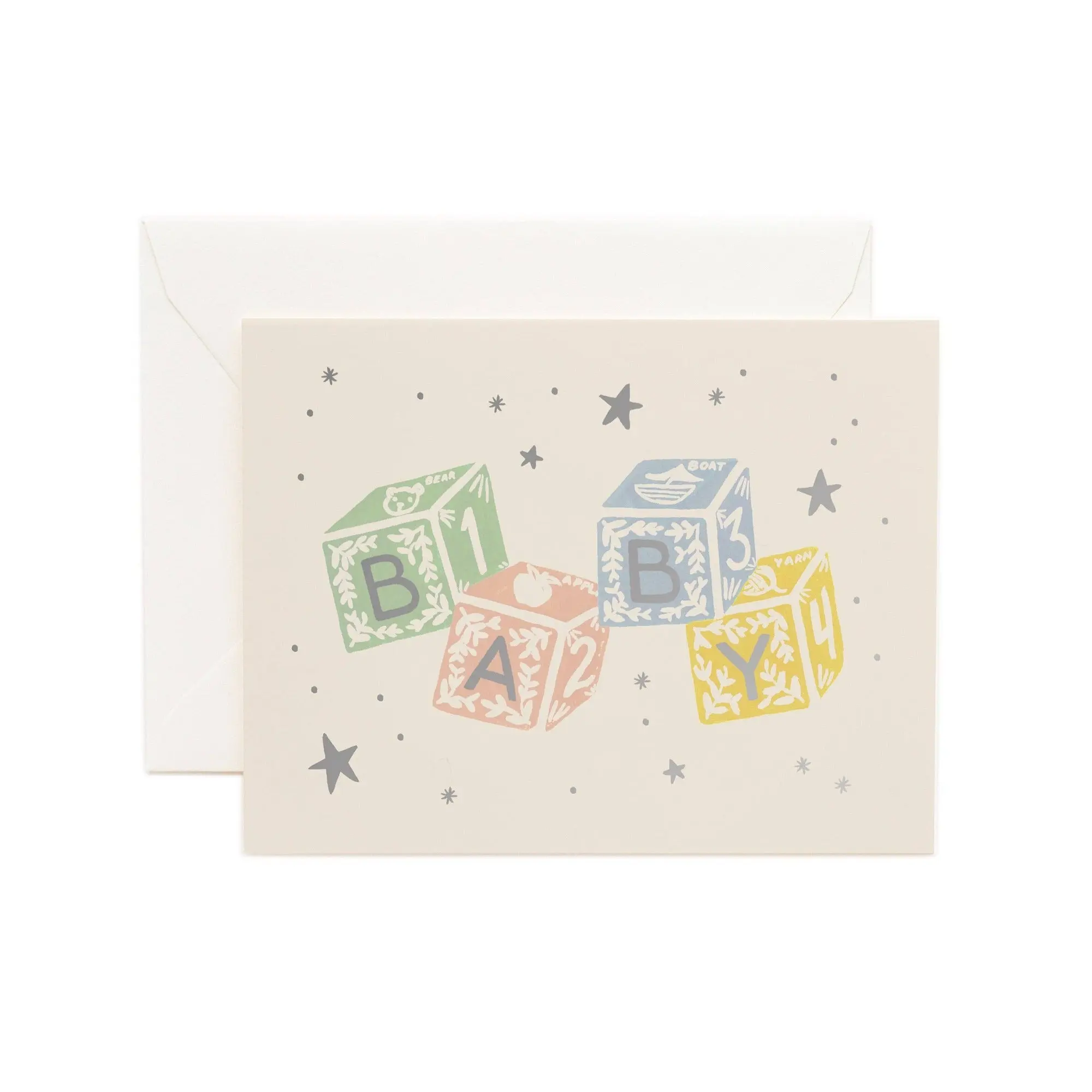 RIFLE PAPER CO. | Classic Baby Blocks Card