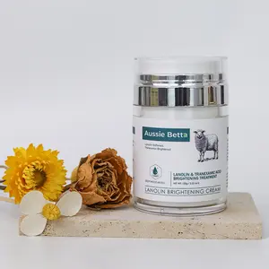 Aussie Betta Lanolin & Tranexamic Acid Brightening Essence Cream – Radiance Boosting Moisturizer with Squalane, Hyaluronic Acid, Niacinamide & Kakadu Plum| Deep Hydration, Even Skin Tone, Dark Spot & Dullness Repair, Sensitive Skin Safe