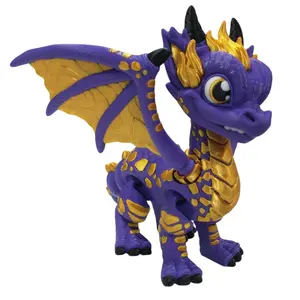Winged Dragon 3D Printed Articulating Collectible Figurine print