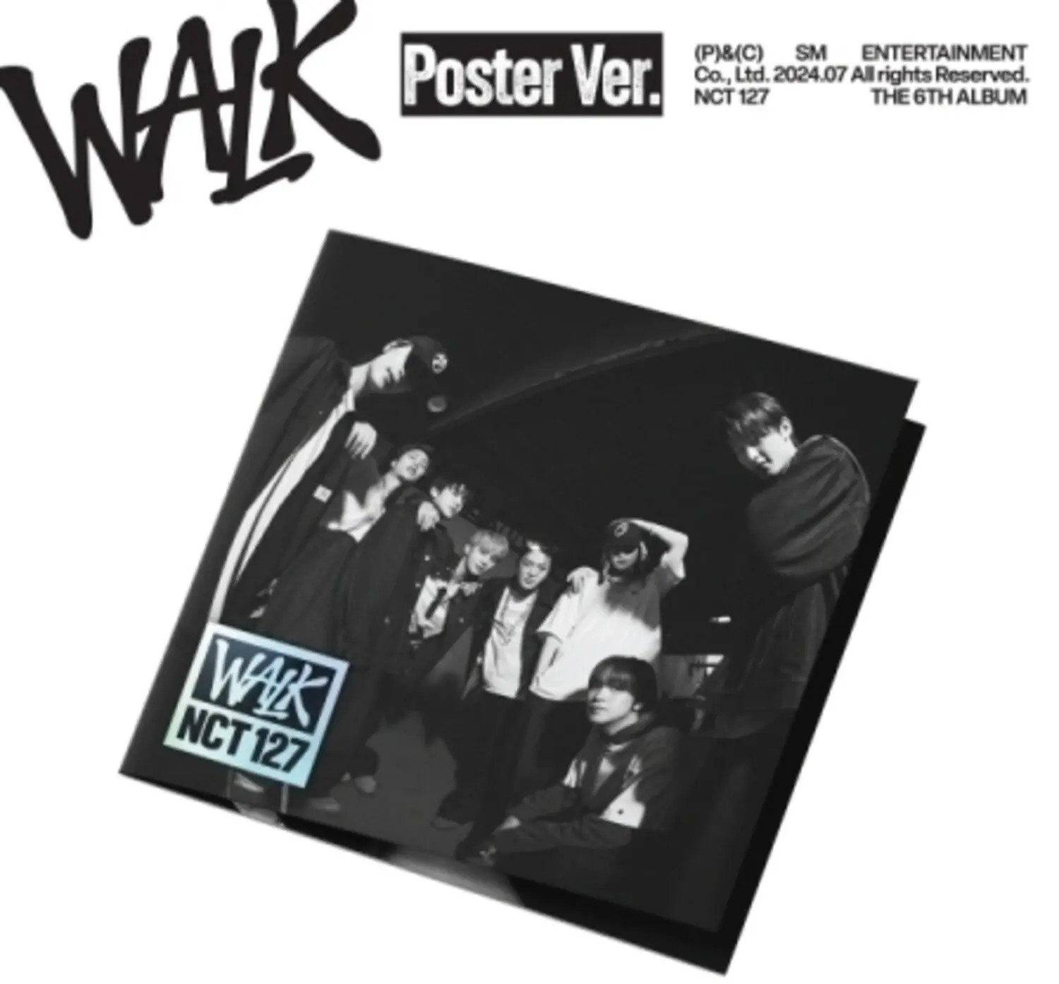 NCT 127 - Walk Album (Poster Version) [COMPACT DISC - CD] - Asia Import with Booklet, ID Card, and Photocard