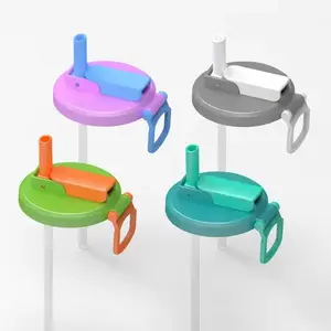 Shoparu Soda Sippy Caps: The Ultimate Silicone Shields for Your Canned Liquid Happiness - 1-4PCS of Reusable Lids with Straws for the Serious Soda Sipper! SHOPARU