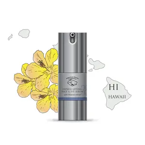 American Flower Cosmetics Express Lifting Face & Eye Serum with Hibiscus, Bakuchiol & Inst'Tight, Instant Tightening Serum for Smooth Skin Repair, Dewy Photo-Ready Glow, Vegan AM/PM Treatment, 0.7 fl oz
