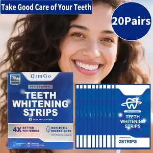 Professional 4x Teeth Whitening Strips, Safe for Enamel, Non-Sensitive Tooth Bleaching, Harmless Whitening Solution