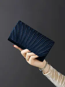 Women's Elegant Solid Color Evening Bag, Fashionable Chain Strap Clutch Bag with Hidden Card Pocket, Trendy All-match & Exquisite Bag for Birthday Gift, Clutch Purse