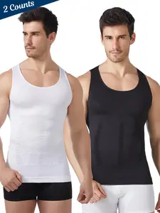 Seamless Binder Tank Top – Compression Tummy Control & Chest Flattener, Slimming Innerwear for Men Body Shaperwear Undershirt LGBTQ
