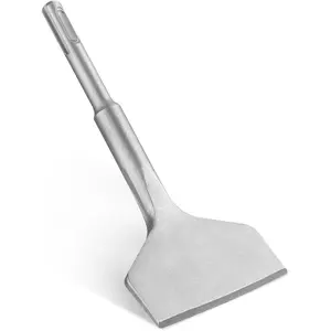 3-inch SDS Plus Chisel, Cranked Angled Bent Tile Removal Chisel for Tile, Laminate Floor, Wall Moldings, Compatible with SDS-Plus Tools