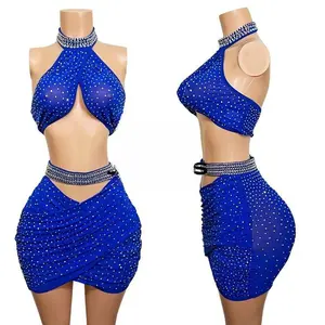 Aria - Blue Rhinestone