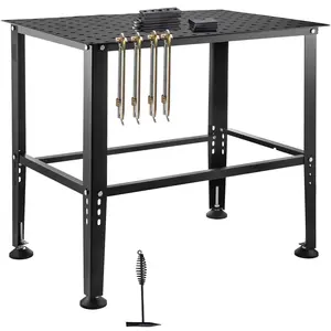 36"x24" Welding Table - 800LBS Capacity Workbench with Multiple Fixture Holes
