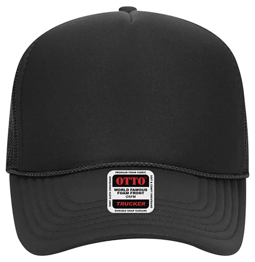 Otto Cap 5-Panel Mid Profile Mesh Back Trucker Hat 32-467