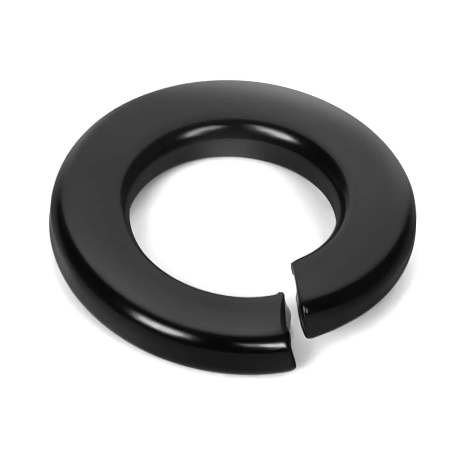 M8 Split Lock Washer, 304 Stainless Steel 18-8 Spring Lock Washers for  and Nuts, Black Finish, 100 count