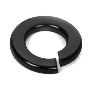 M8 Split Lock Washer, 304 Stainless Steel 18-8 Spring Lock Washers for  and Nuts, Black Finish, 100 count