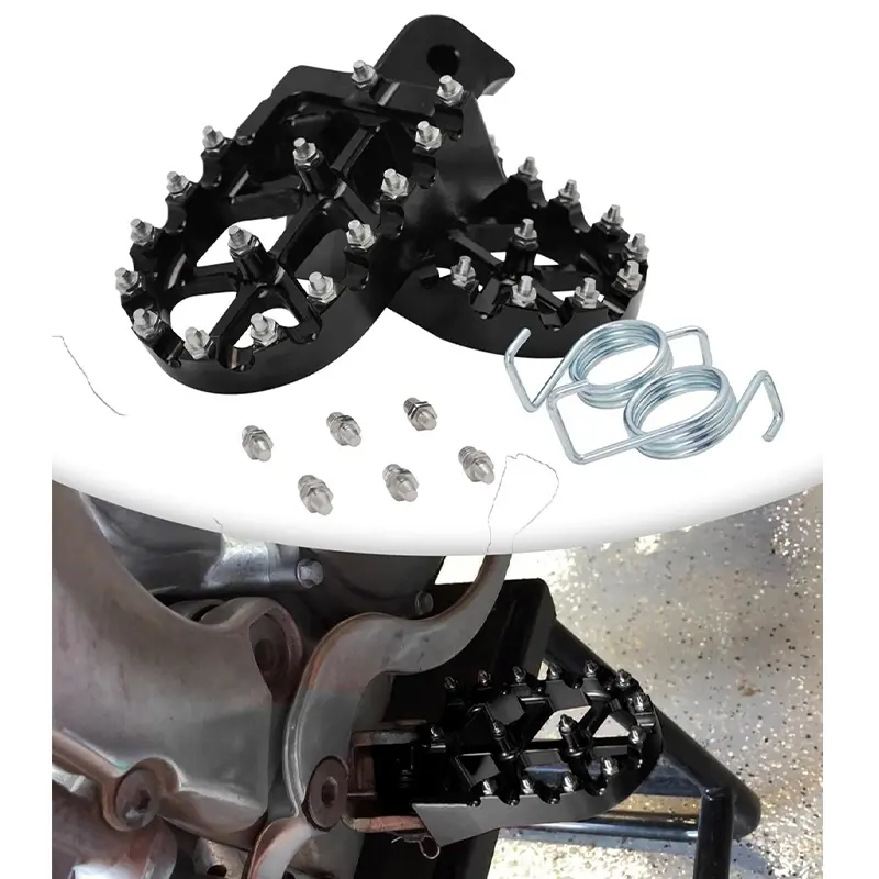 Dirt Bike Foot Pegs Pedal Rest Footpegs CNC for PW50 PW80 TW200 TTR90 CR CRF XR  50 70 80 100 110 KLX110 Most Chinese Pit Bike Also Stomp Demon X WPB Orion M2R Tao Tao Bosuer KAYO Xmotor Motorcycle Parts Motor Parts Accessories
