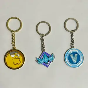 Fort 3 pack keychain bundle - Vbuck Medallion Unreal keychains - Gift for gamers - Metal keychains
