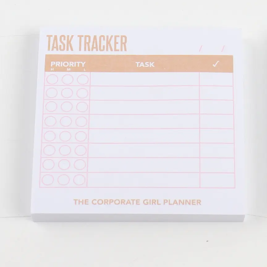 THE CORPORATE GIRL PLANNER Task Tracker Sticky Notes, Office Stationery with Superior Adhesive Capability for Computers & Office Equipment Use