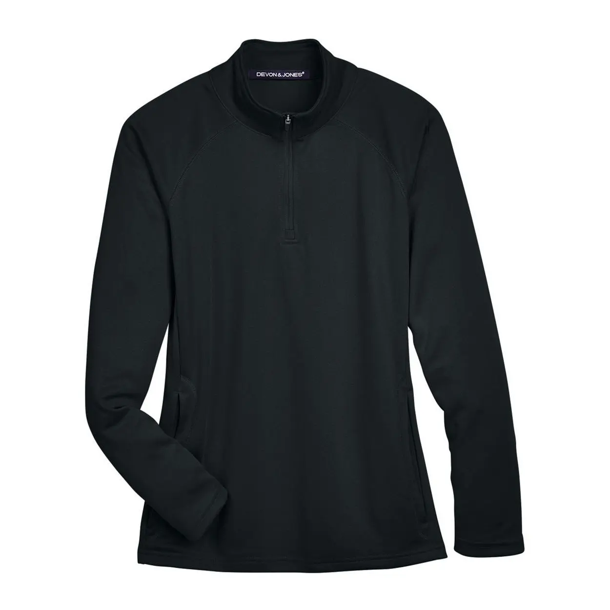 Devon & Jones Women's Stretch Tech-Shell Compass Quarter-Zip Pullover