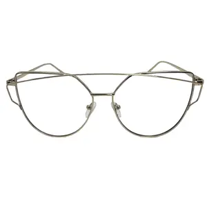 9174 (C) | Clear Lens Cateye Glasses - Non Prescription