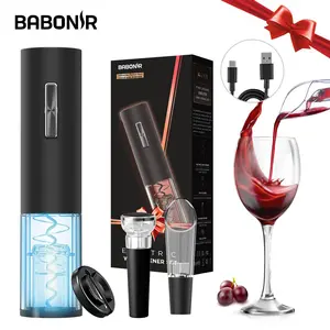 Electric Wine Opener Set - Automatic Electronic Bottle Openers , Charging model,Vacuum Stoppers, Electric Valentine's Utensils Kitchen Modern
