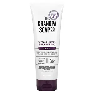 The Grandpa Soap Co. Witch Hazel Shampoo, Clarify, All Hair Types, 8 fl oz (237 ml)