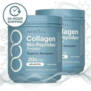 2 bottle Premium Grassfed Collagen Peptides Supplement | NeoCell Collagen Superior Absorption Unflavored Protein | 20g Per Serving | 24-Hour Shipping