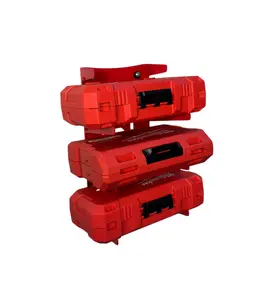 Milwaukee Drill Bit Storage Rack - Red Stackable Organizer for Tools and Accessories