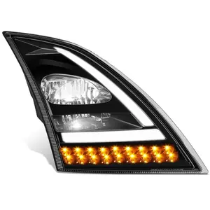 Torque Passenger Right Side LED Headlight Replacement for 2018-2023 Volvo VNL/VNR [Included All Bulbs] Volvo VNL 300 400 740 760 860 VNR 400 640 DOT SAE Approved Headlamp (TRH219903BR)