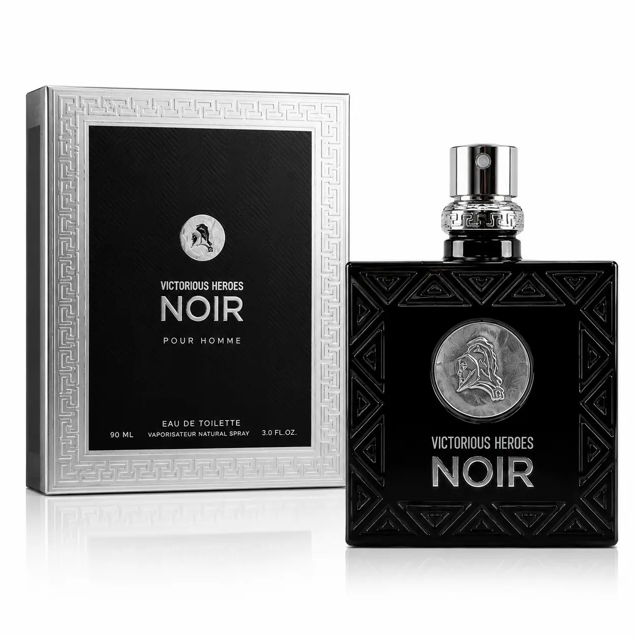 Noir Cologne for Men – Eau de Parfum Spray 3.4 oz (100 ml) Long Lasting Masculine Fragrance, Fresh Aquatic Woody Men's Cologne for Daily Wear
