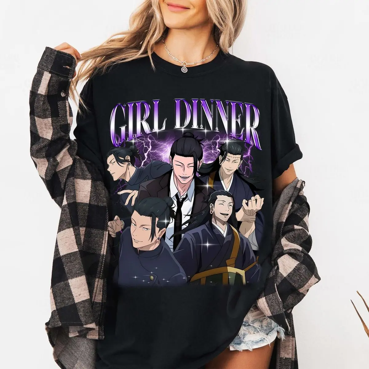 Suguru Geto Jujutsu Kaisen T Shirt, Anime Shirt, Suguru Geto Shirt, Girl Dinner Tee, Manga Lover, Unisex Short Sleeve Tee