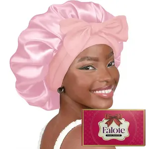 Satin Bonnet for Sleeping, Pink Hair Styler, Double Layer Satin Lined Hair Bonnet with Adjustable Elastic Tie Band for Women, Heatless Styling Tools for Women, Hair Styling Tools, Multistyle Wrapcap, Heatless Curler Haircare, Heatless Curling Set