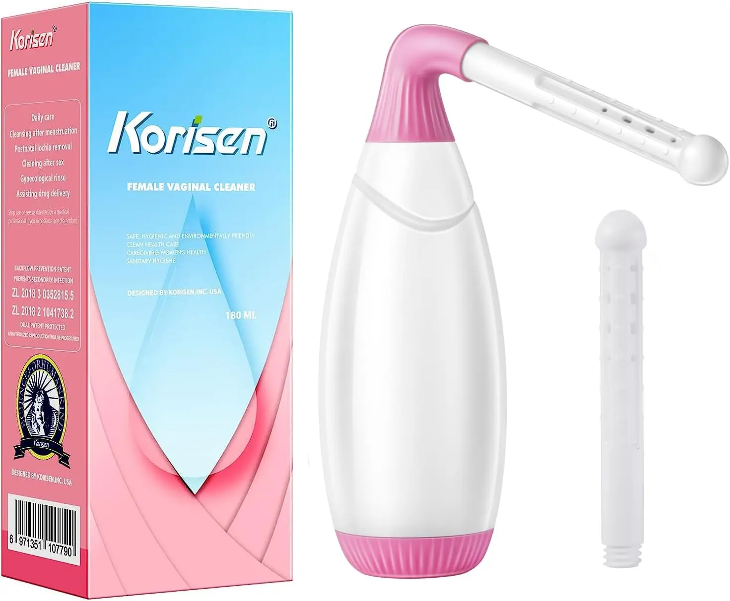 Multi-Functional Douche Bottle for Women,Reusable,Upside Down Peri Bottle for Postpartum Care,Travel Size Vaginal Douche,Cleansing for Mom After Birth