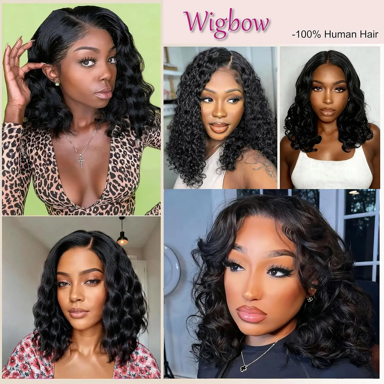 16 Inch Bob Wig Human Hair 13x4 Body Wave Lace Front Wigs 
