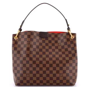 Pre-owned Louis Vuitton Canvas Coated Shoulder Bags Graceful Handbag Damier PM by Rebag