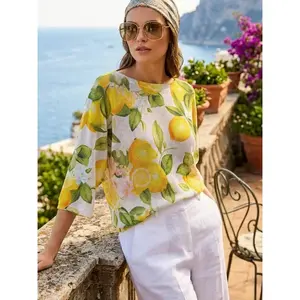 Lemons Silky Italian Summer Sweater