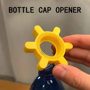 Manual Bottle Opener Set, Plastic Cap Opener, Soda Can Opener with Ergonomic Handle, Durable Gear Design, Ideal for Soda, Drinks, Kitchen Tools