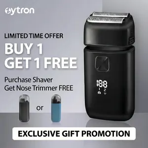 【Limited Gift 】 Men’s 2-in-1 Electric Shaver & Hair Clipper – Professional Beard Trimmer, Zero-Gap Precision Cut, USB Rechargeable, Waterproof Portable Grooming Razor