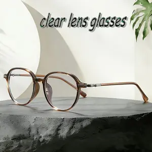 Women's TR90 Anti-Blue Light Computer Glasses Lightweight Non-Prescription for Screens Digital Devices & Smartphones Transparent Lenses
